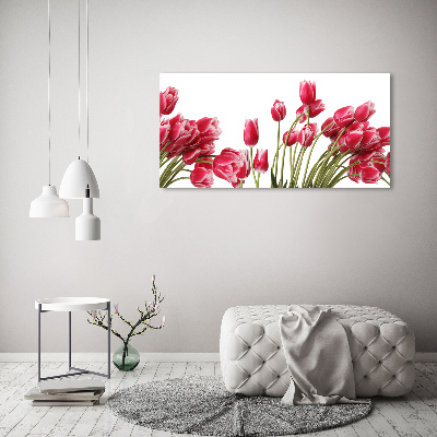 Bild auf glas Rote Tulpen