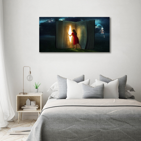 Bild auf glas Die Welt der Bücher