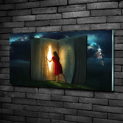 Bild auf glas Die Welt der Bücher