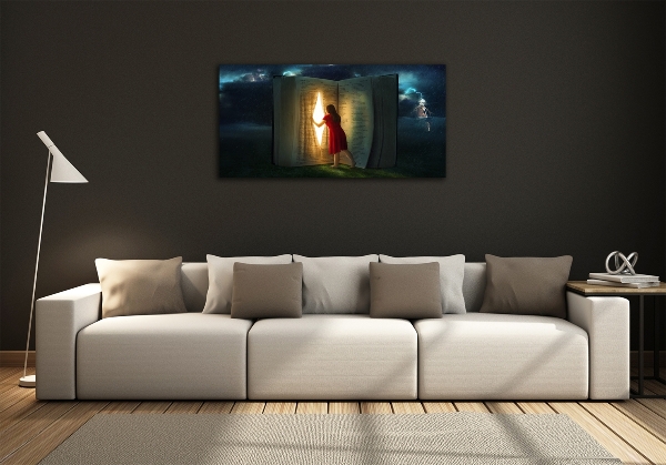 Bild auf glas Die Welt der Bücher