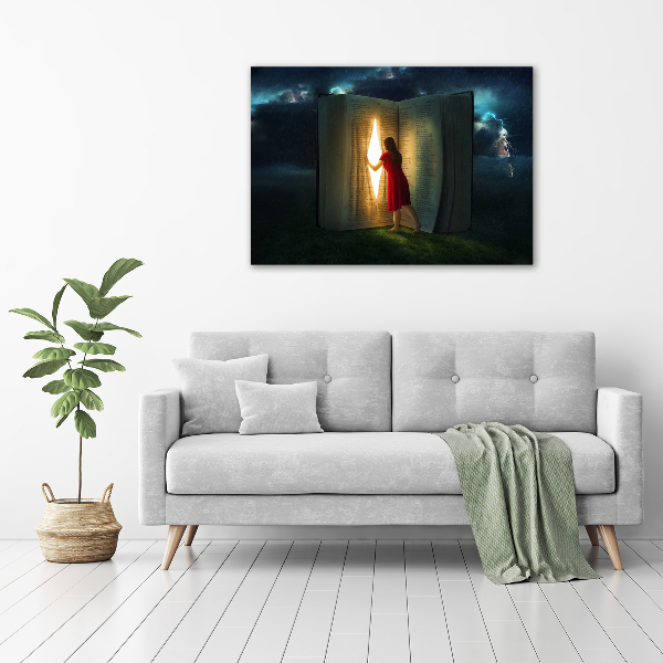 Bild auf glas Die Welt der Bücher