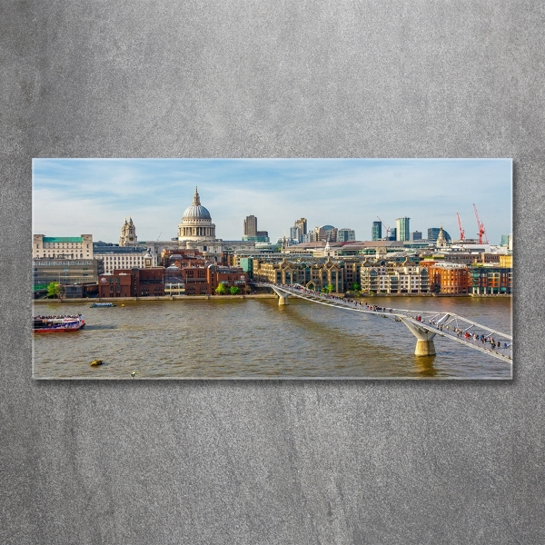 Glasbild Themse London