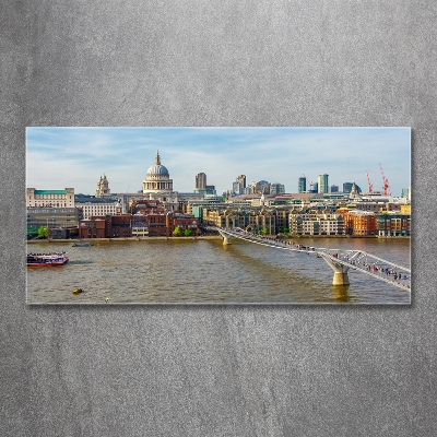 Glasbild Themse London