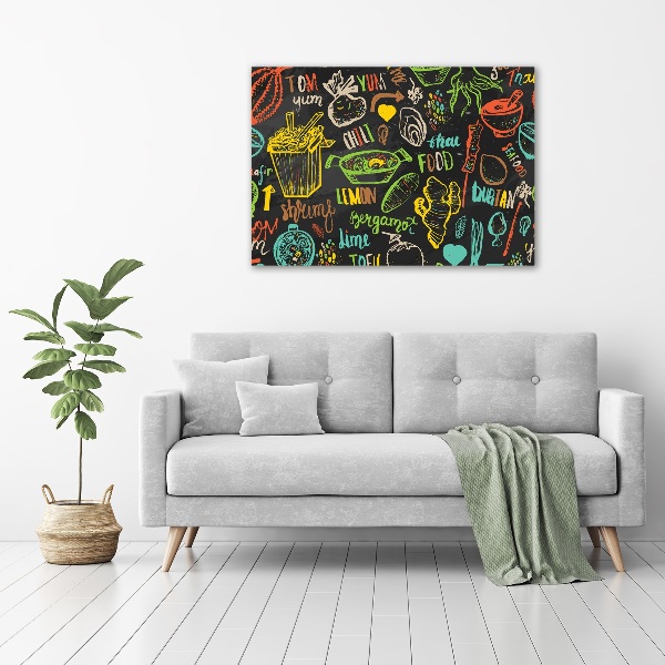 Bild auf glas Thailändisches Essen