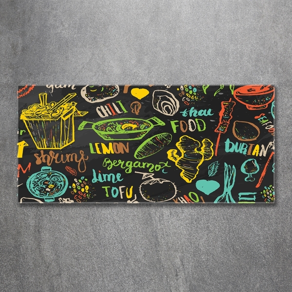 Bild auf glas Thailändisches Essen