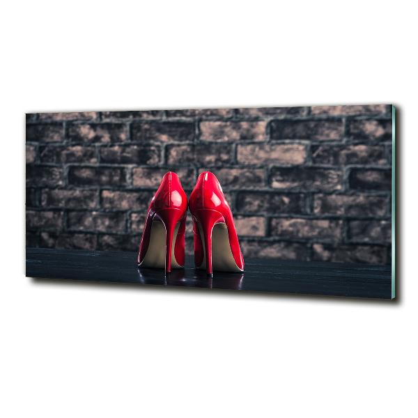 Bild auf glas Rote High Heels