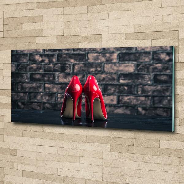 Bild auf glas Rote High Heels