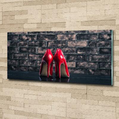Bild auf glas Rote High Heels
