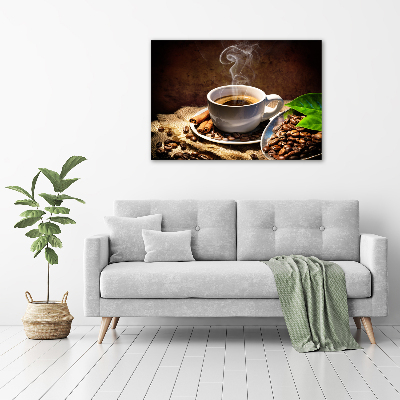 Bild auf glas Eine Tasse Kaffee