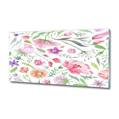 Bild auf glas Blumenmuster