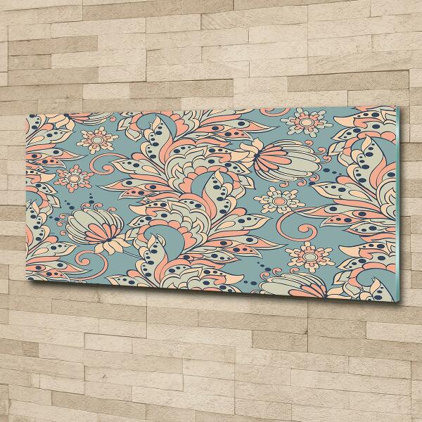 Bild auf glas Ethnische Blumen