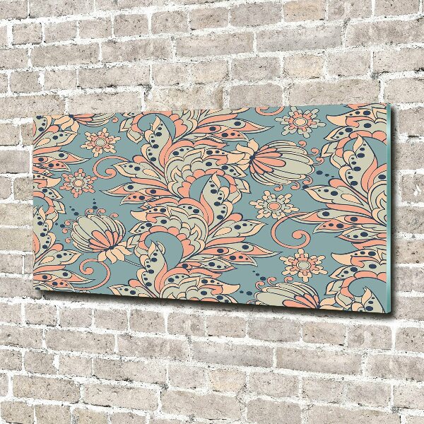 Bild auf glas Ethnische Blumen