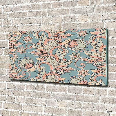 Bild auf glas Ethnische Blumen