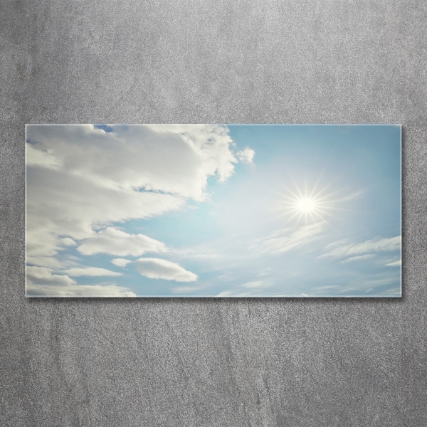 Bild auf glas Wolken am Himmel