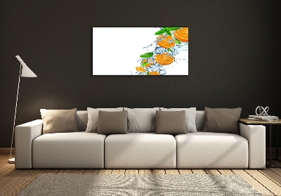 Foto glasbild Orangen