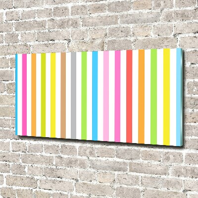 Bild auf glas Bunte Streifen