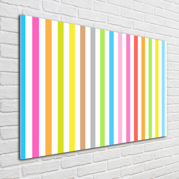 Bild auf glas Bunte Streifen
