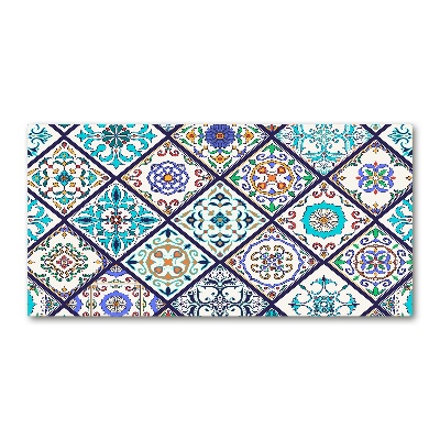 Foto glasbild Keramikfliesen