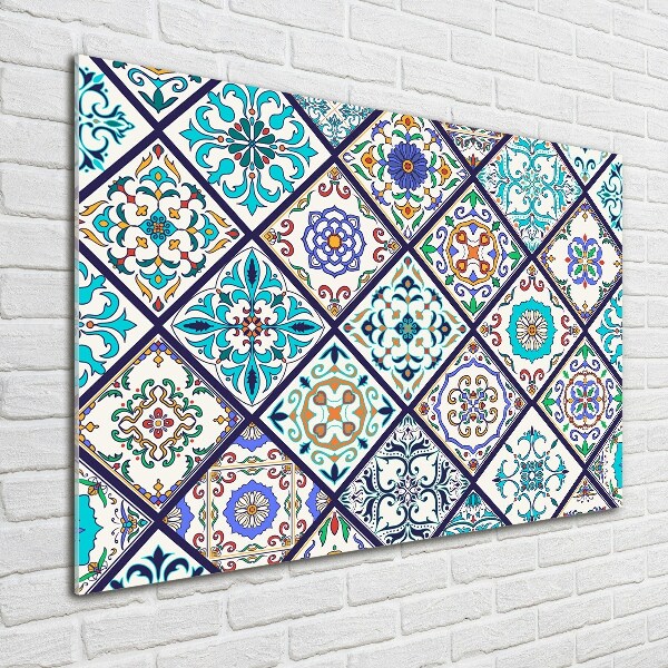 Foto glasbild Keramikfliesen