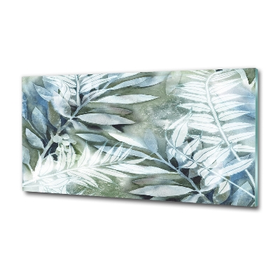 Foto glasbild Blätter