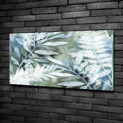 Foto glasbild Blätter