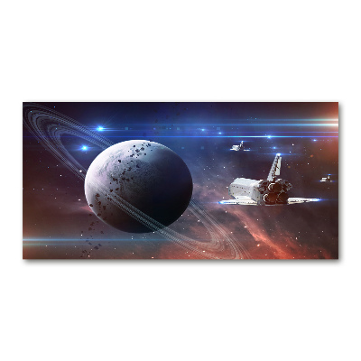 Foto glasbild Raumschiff