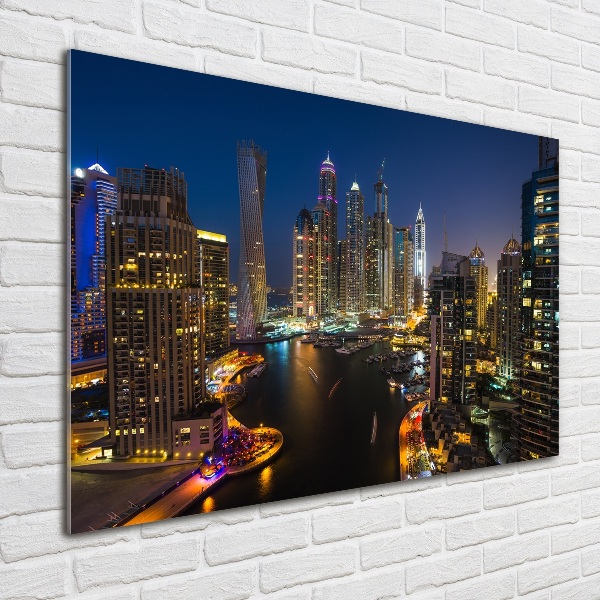 Foto glasbild Dubai Marina