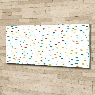 Foto glasbild Bunte Punkte