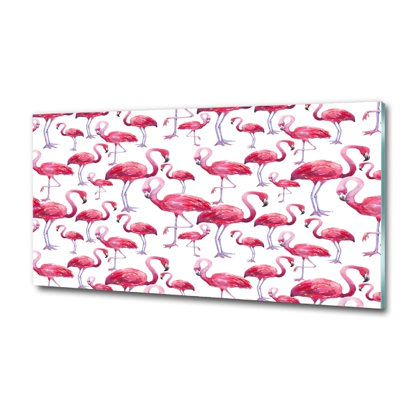 Bild auf glas Flamingos