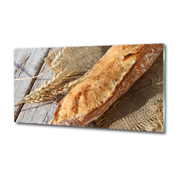 Foto glasbild Frisches Baguette