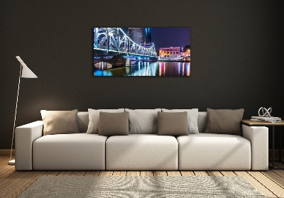 Glasbild Shanghai-Brücke