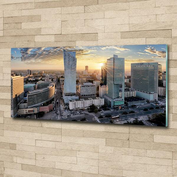 Glasbild Warschau, Polen