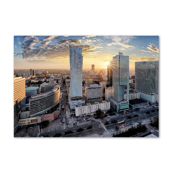 Glasbild Warschau, Polen