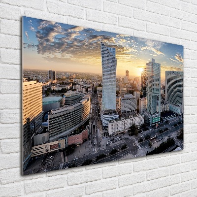 Glasbild Warschau, Polen