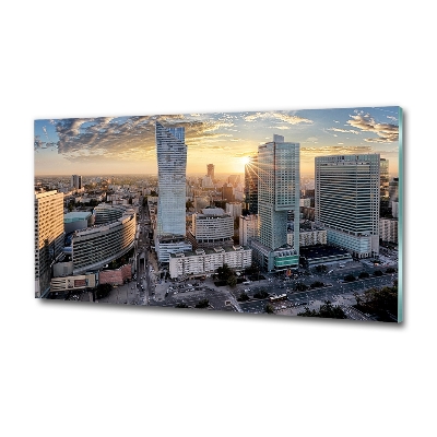 Glasbild Warschau, Polen