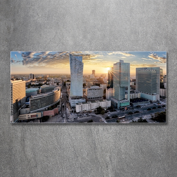 Glasbild Warschau, Polen