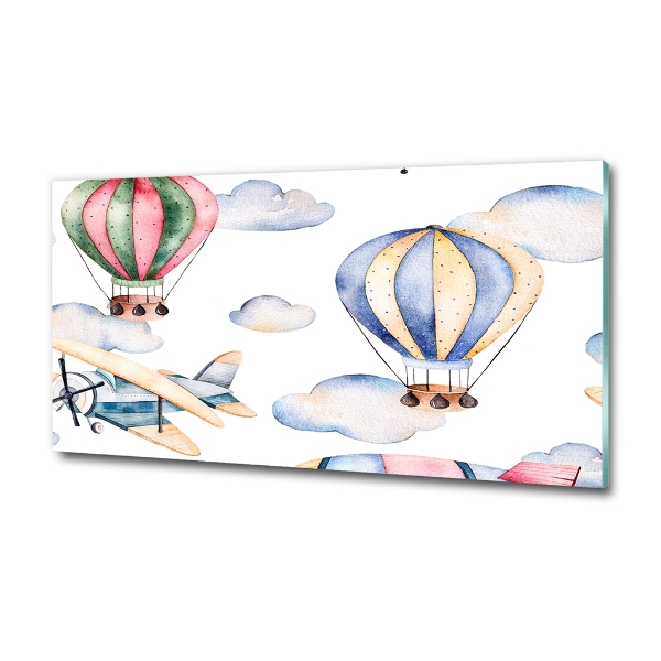 Bild auf glas Flugzeuge und Ballons