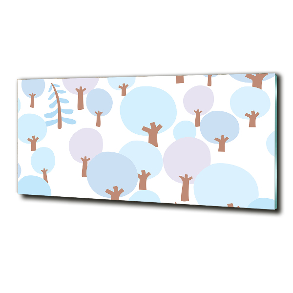 Foto glasbild Bunte Bäume