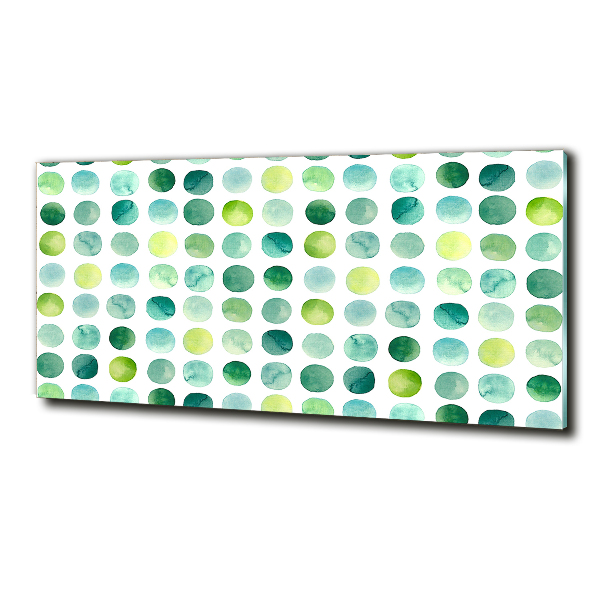 Bild auf glas Grüne Punkte