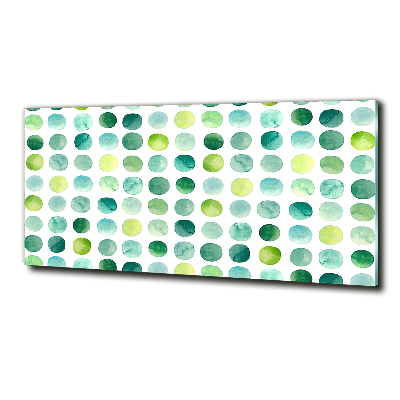 Bild auf glas Grüne Punkte