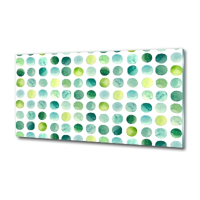 Bild auf glas Grüne Punkte