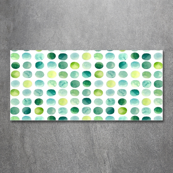 Bild auf glas Grüne Punkte