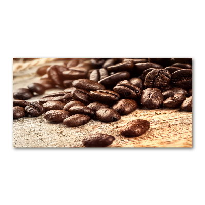 Bild auf glas Kaffeebohnen