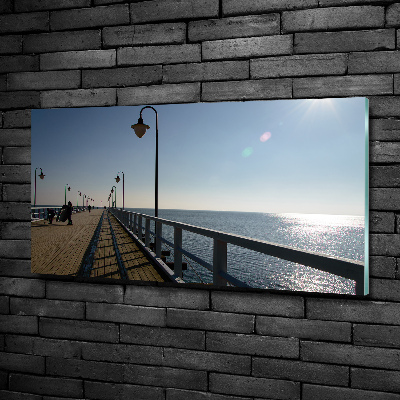 Glasbild Pier in Gdynia