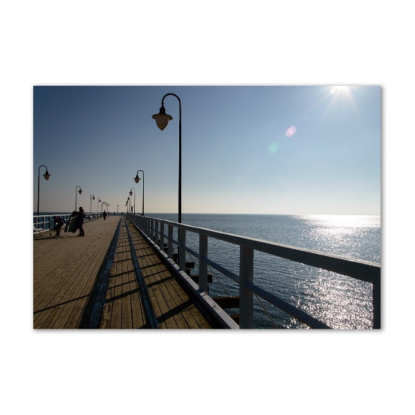 Glasbild Pier in Gdynia