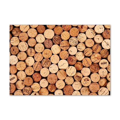 Foto glasbild Weinkorken