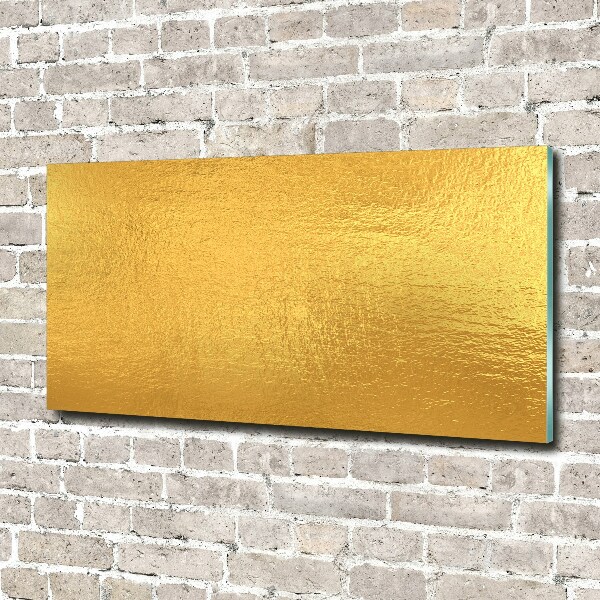Glasbild Goldfolienhintergrund