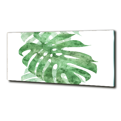 Glasbild Monstera