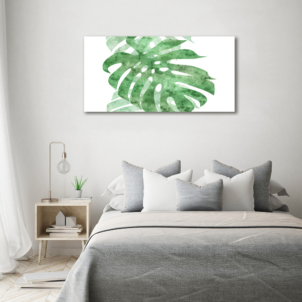 Glasbild Monstera