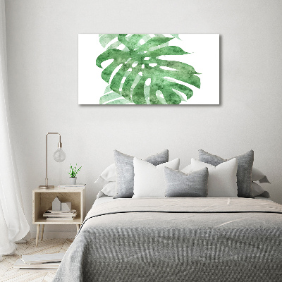 Glasbild Monstera